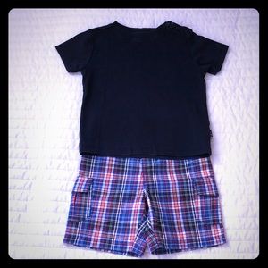 JoJo Maman Bébé Cargo Shorts and Matching Top